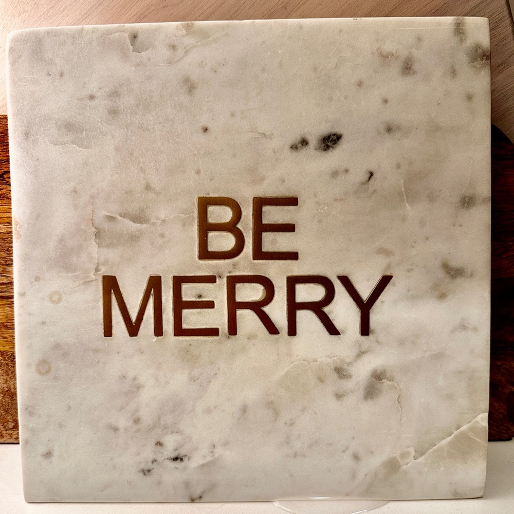 Marble cheese Board Charcuterie BE MERRY Threshold